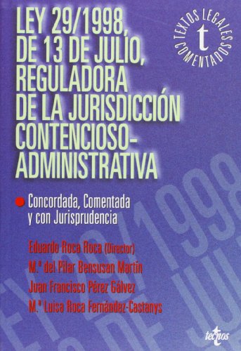 Ley 29 1998 De 13 De Julio Reguladora De La Jurisdiccion Contencioso administrativa