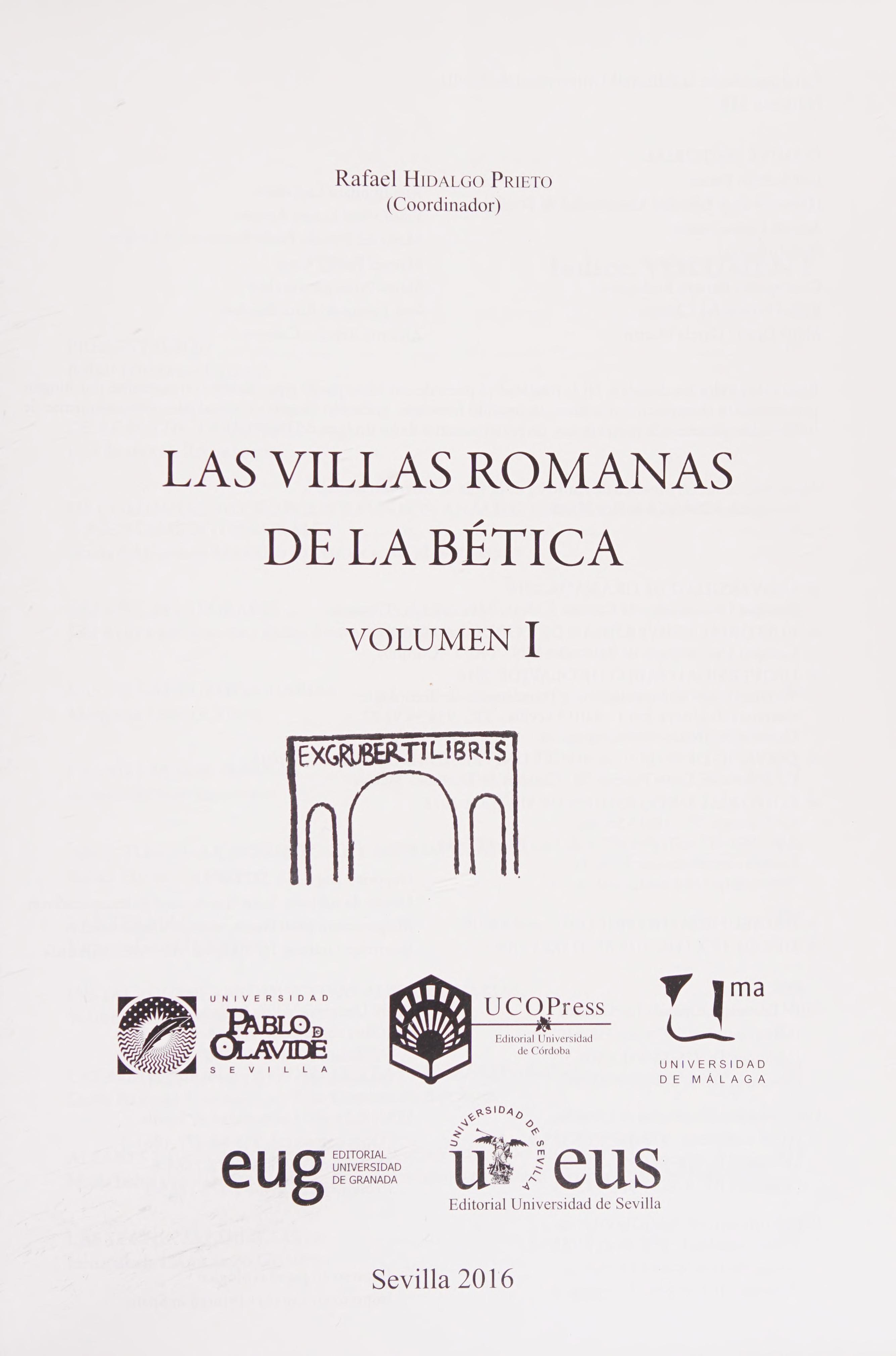 Las villas romanas de la Betica Historia y Geografia Spanish Edition