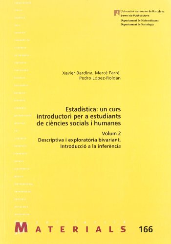 EstadStica : Un Curs Introductori Per A Estudiants De CiNcies Socials I Humanes