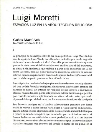 Espacios luz en la arquitectura religiosa
