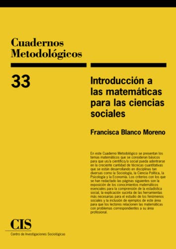 Introduccion a las matematicas para las Ciencias Sociales