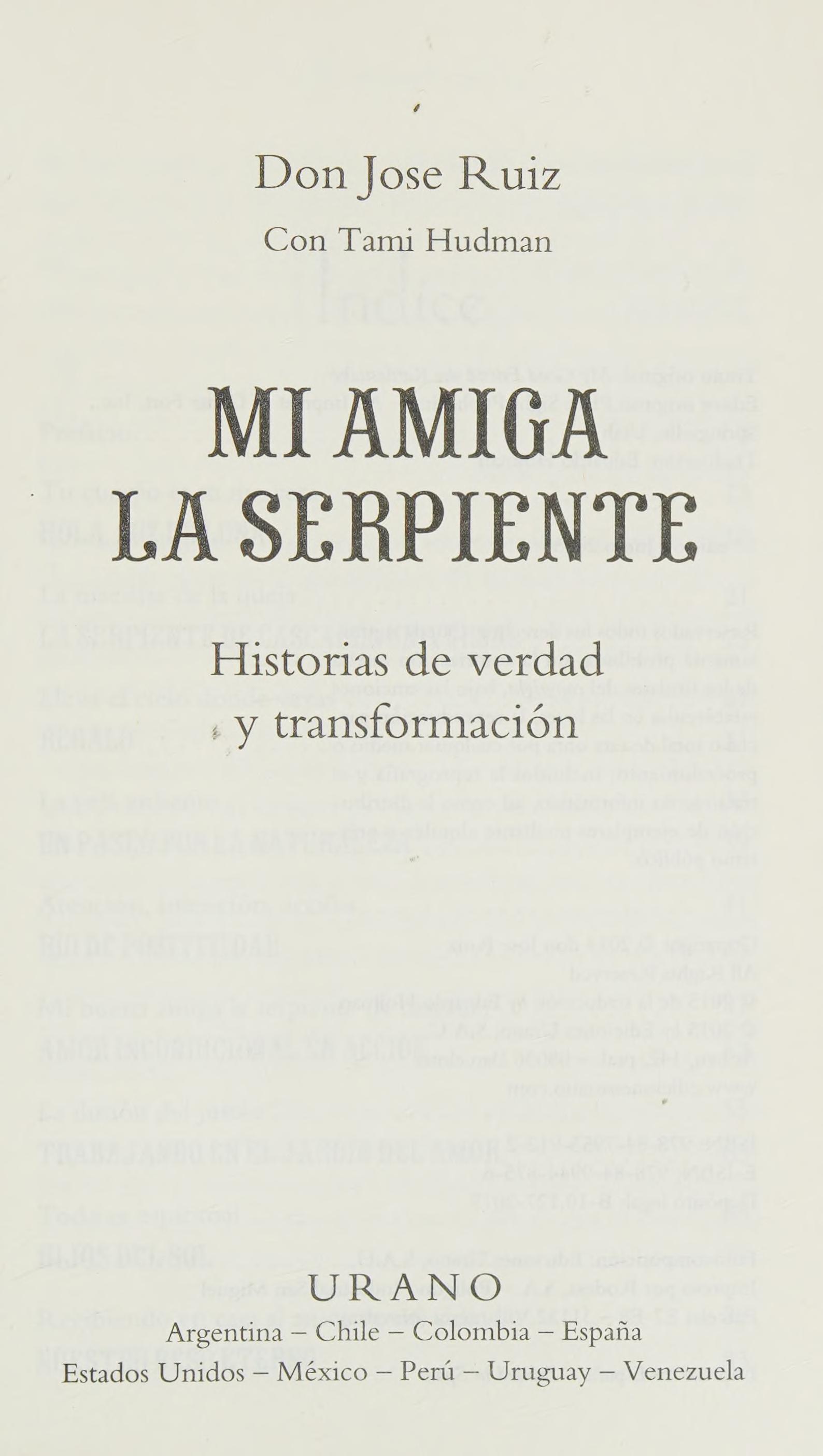 Mi amiga la serpiente