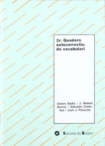 3r Quadern autocorrectiu de vocabulari