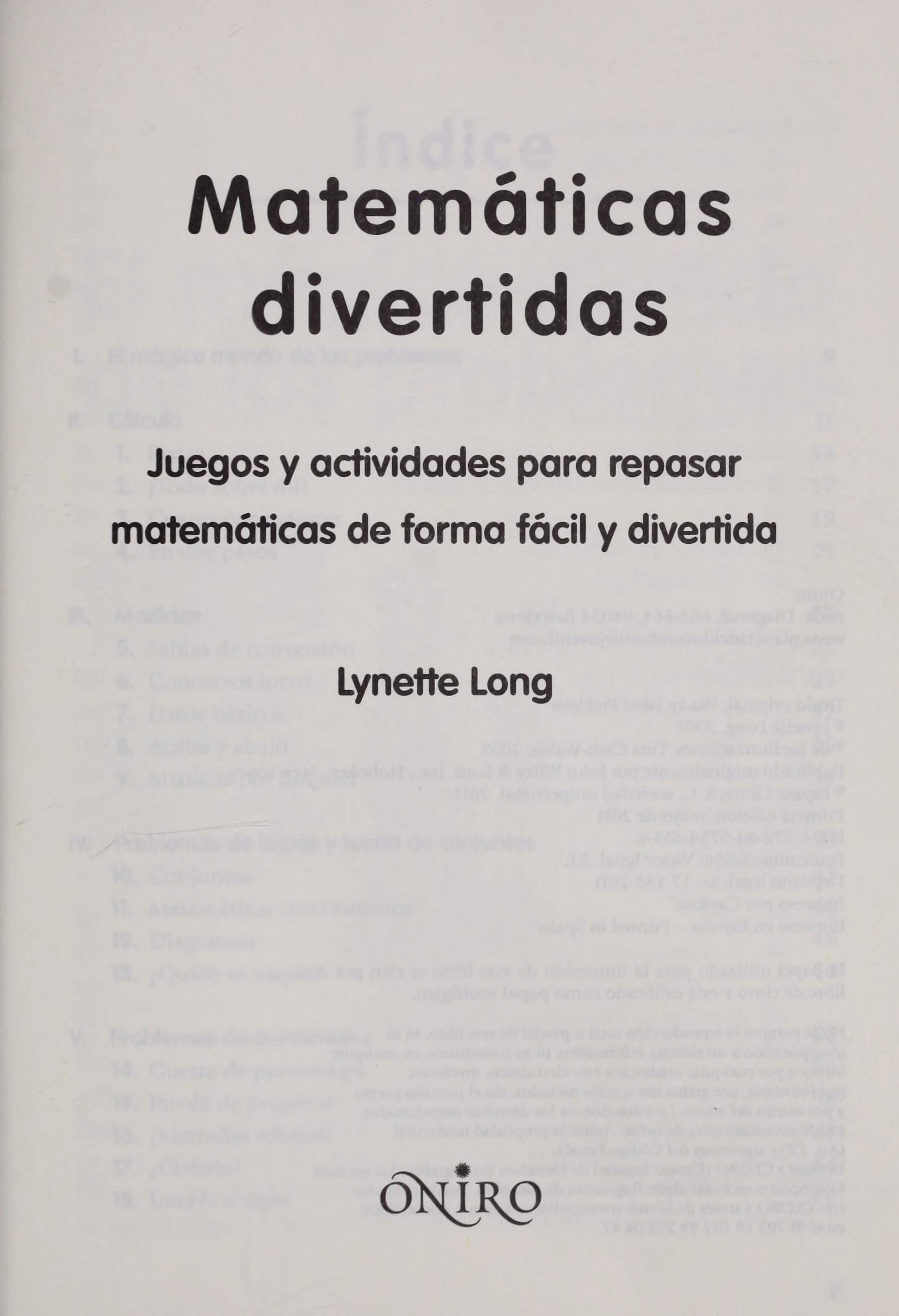 Matemáticas Divertidas