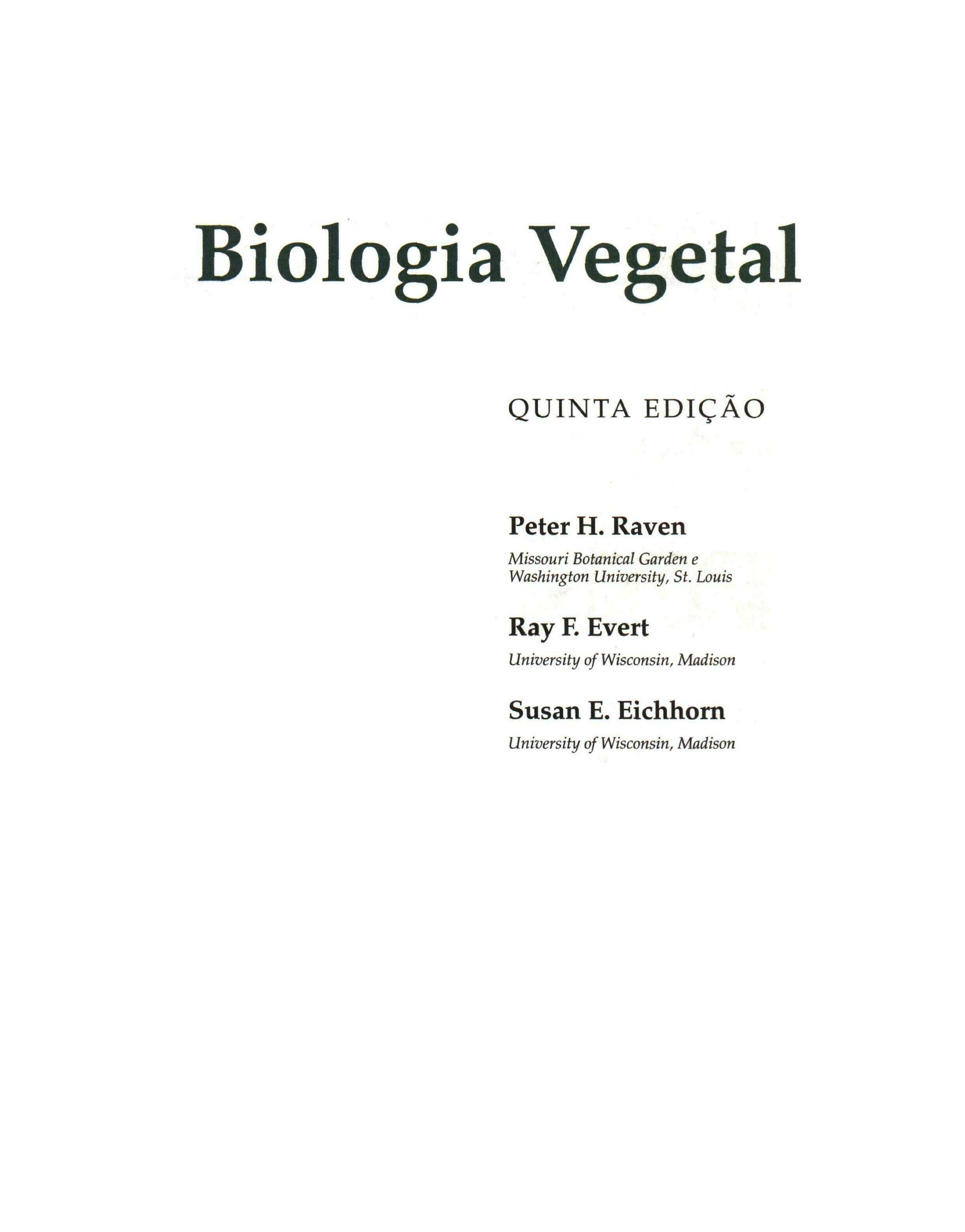 Biologia Vegetal