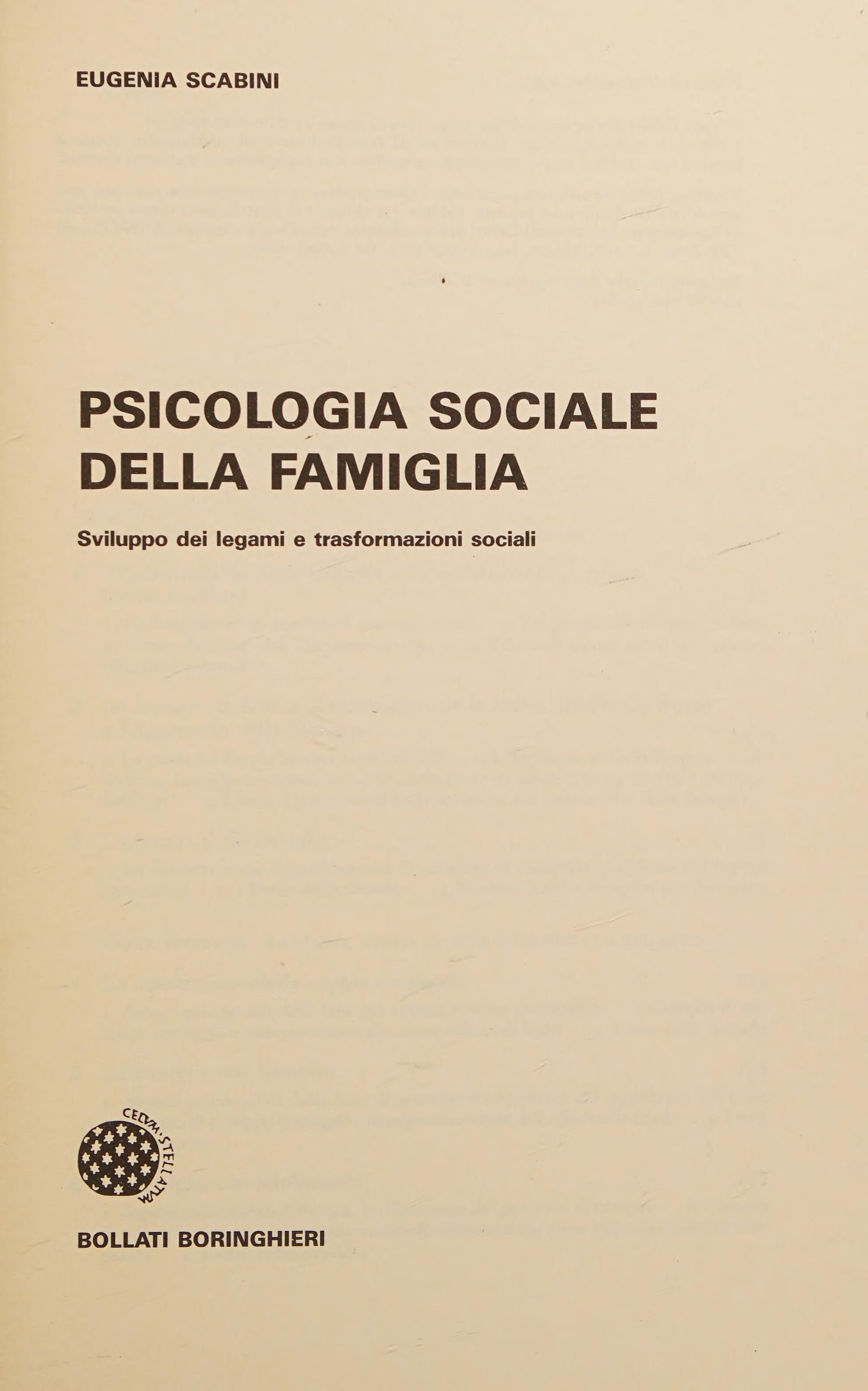 Psicologia sociale della famiglia
