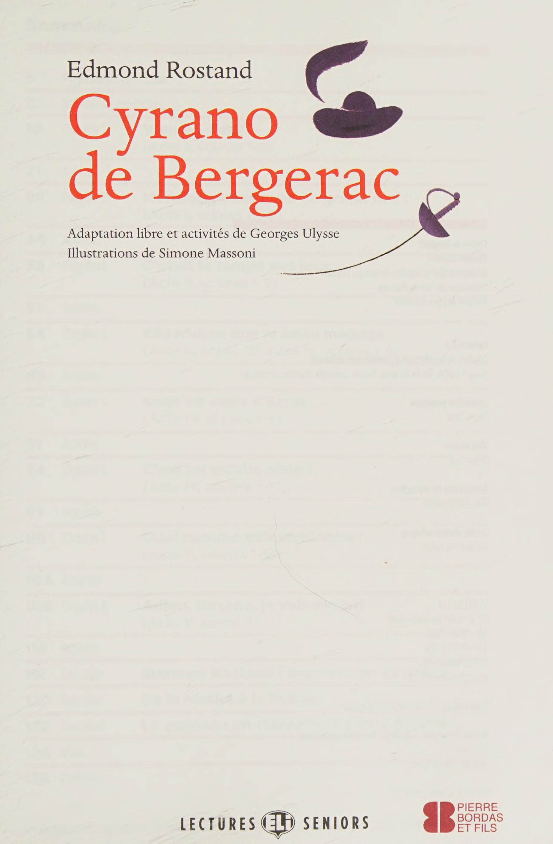 Cyrano de Bergerac + CD