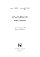 Batracomiomachia E Paralipomeni