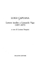 Lettere Inedite a Lionardo Vigo 1857 1875
