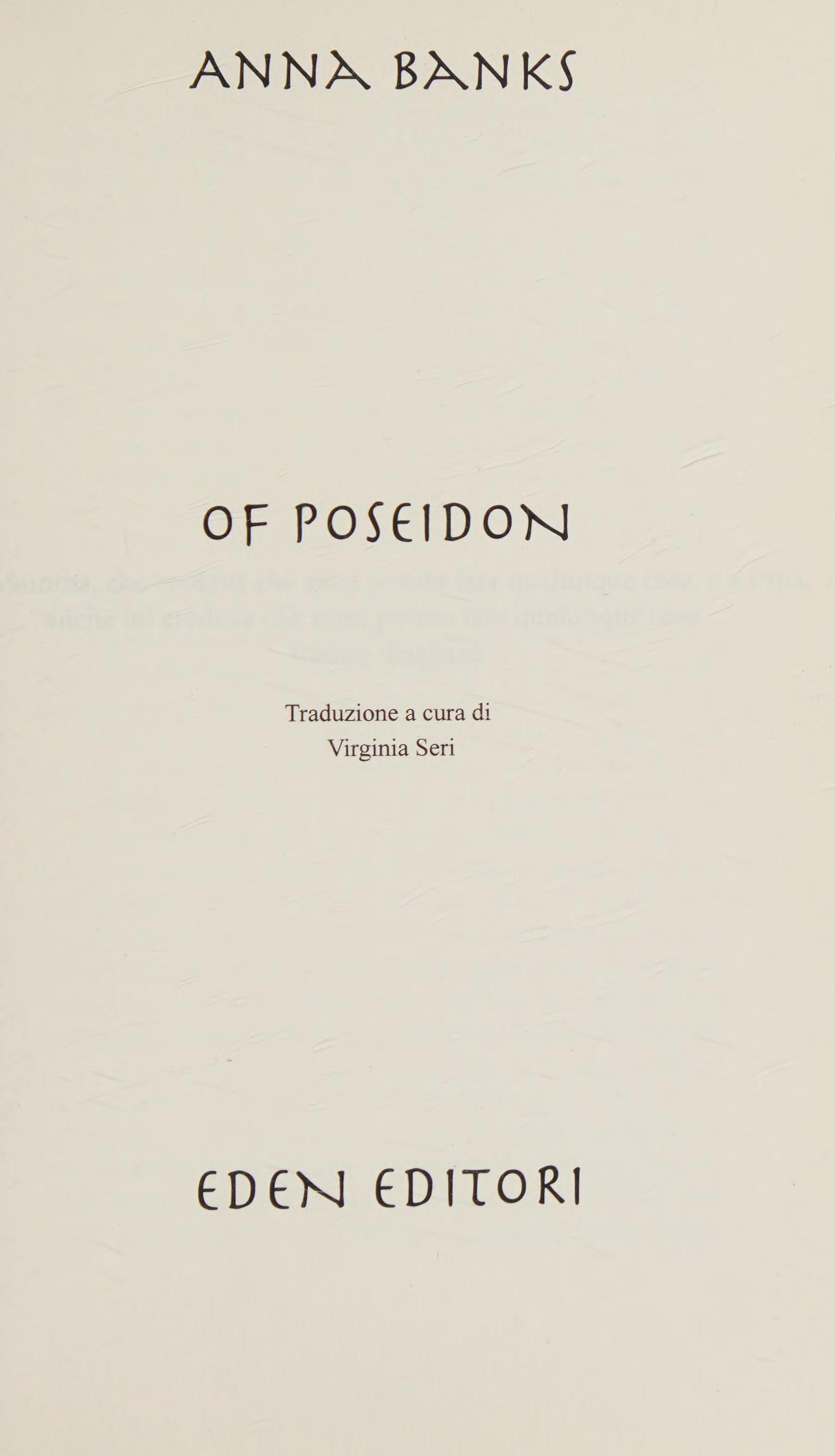 Of Poseidon