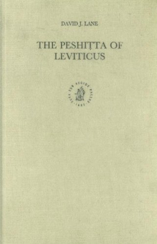 The Peshiṭta Of Leviticus