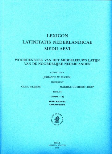 Lexicon Latinitatis Nederlandicae Medii Aevi