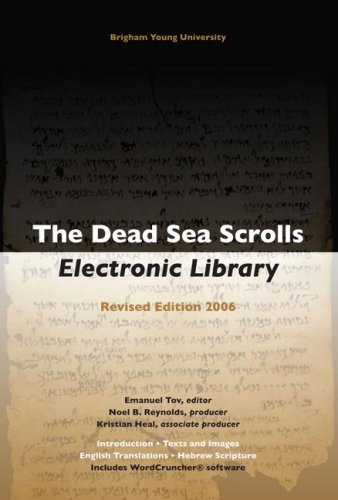 The Dead Sea Scrolls Electronic Library The Dead Sea Scrolls Electronic Reference Library