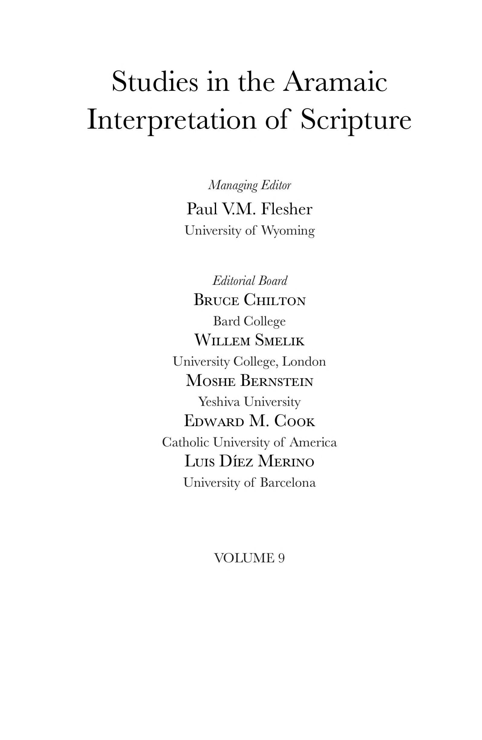 Alternative targum traditions