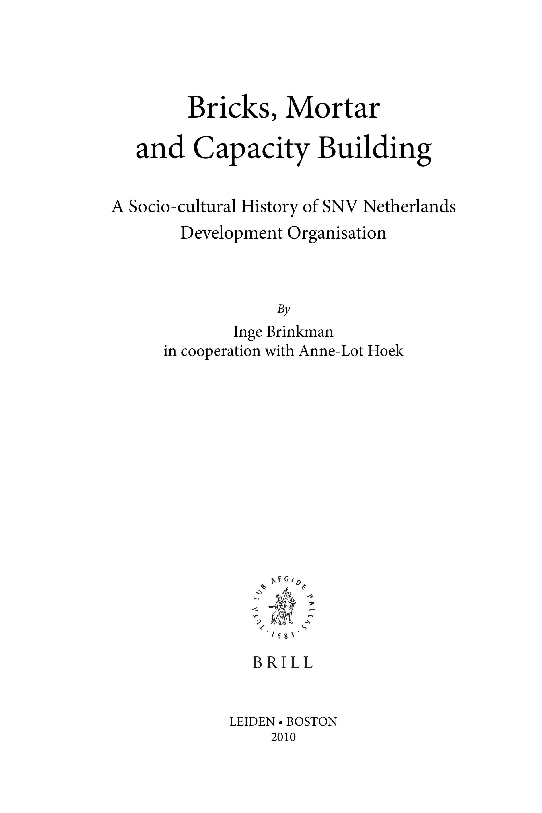 Bricks, Mortar and Capacity Building
