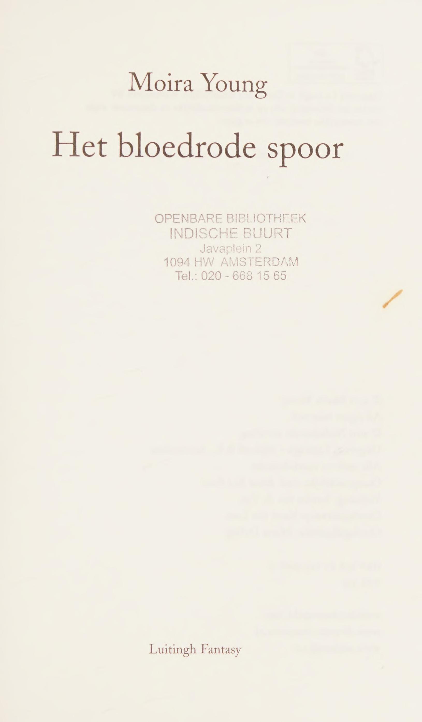 Het Bloedrode Spoor