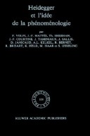 Heidegger et l idee de la phenomenologie Phaenomenologica