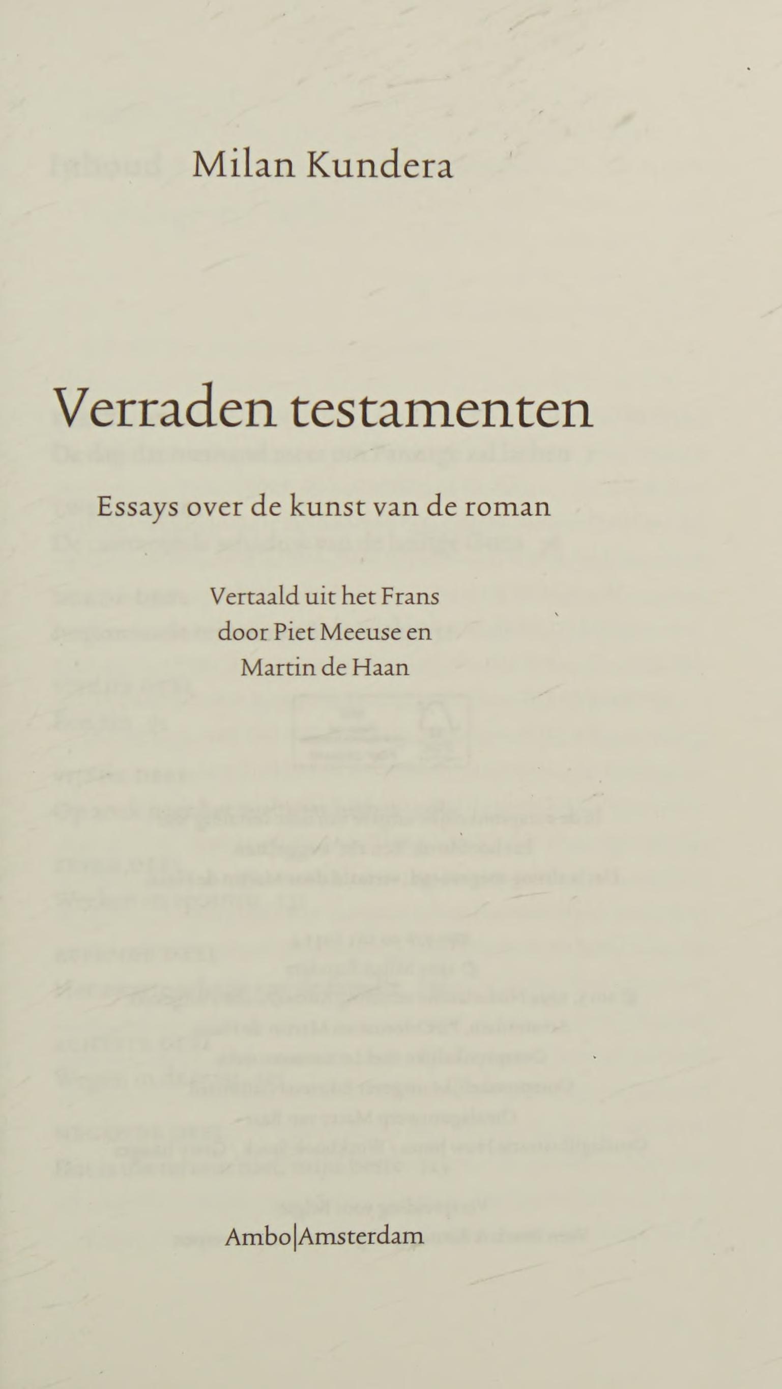 Verraden Testamenten