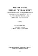 Papers in the History of Linguistics