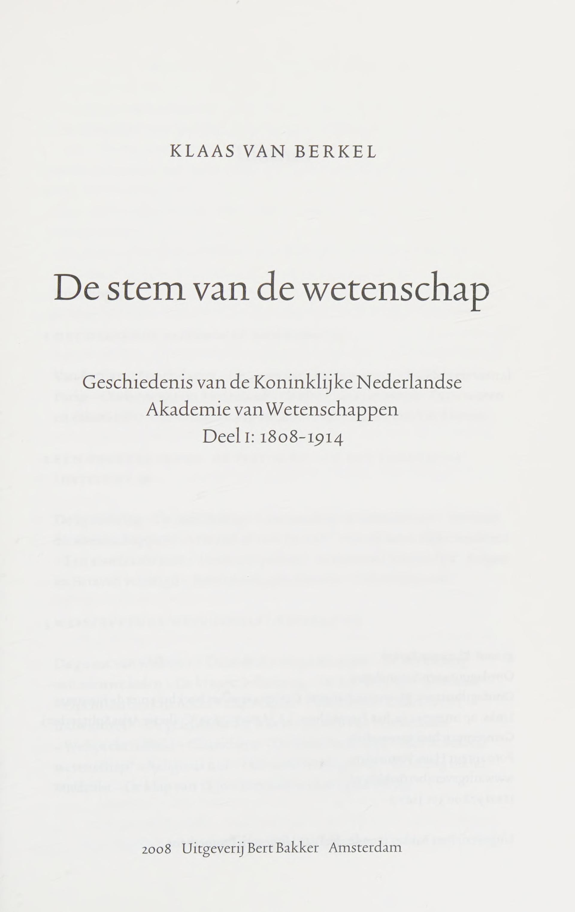 De Stem Van De Wetenschap