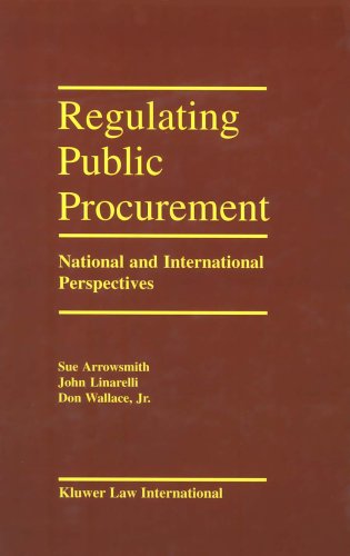 Regulation Public Procurement National and International Perspectives