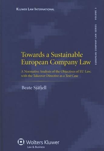 Towards a sustainable European company law
