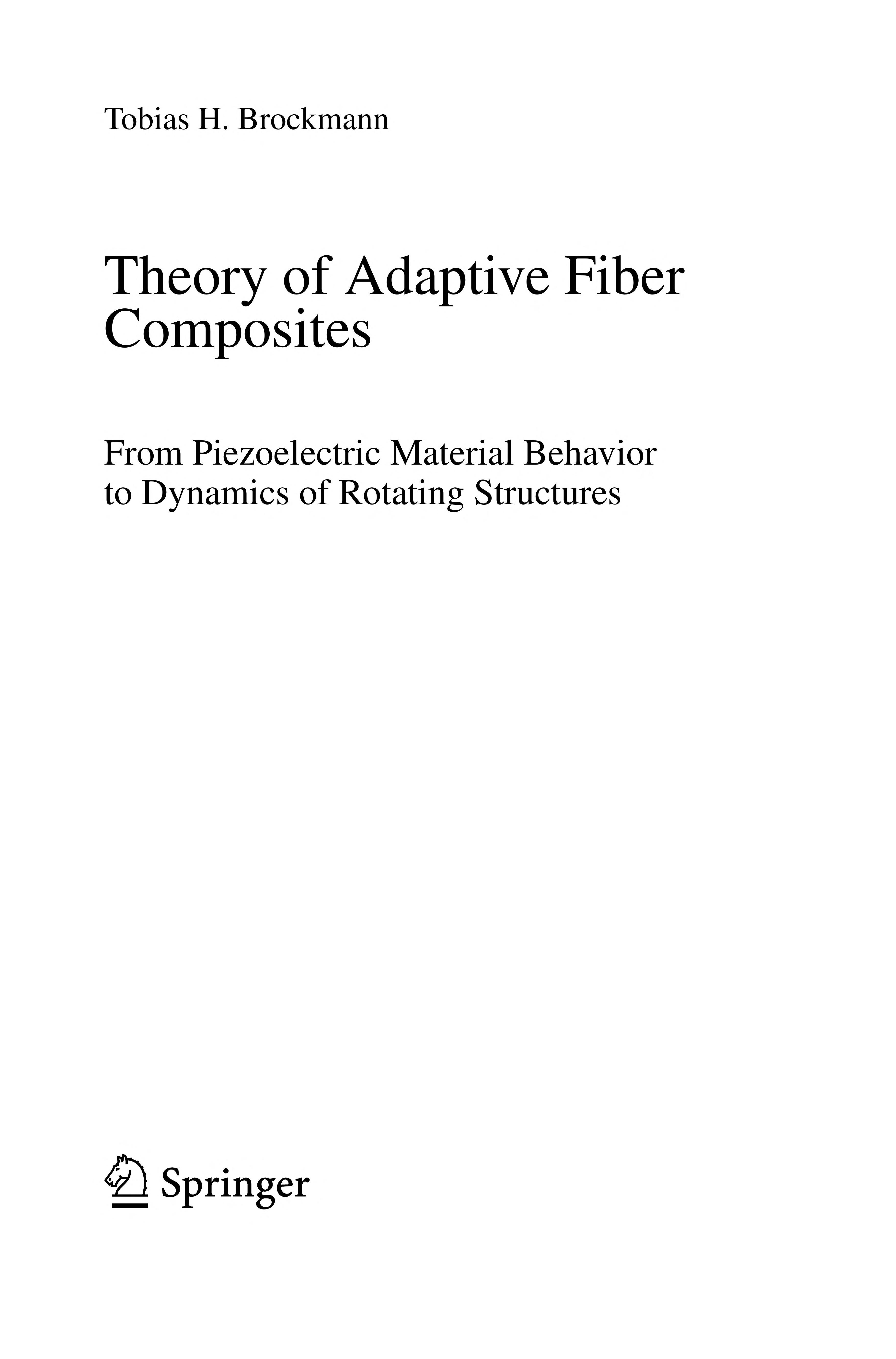 Theory Of Adaptive Fiber Composites