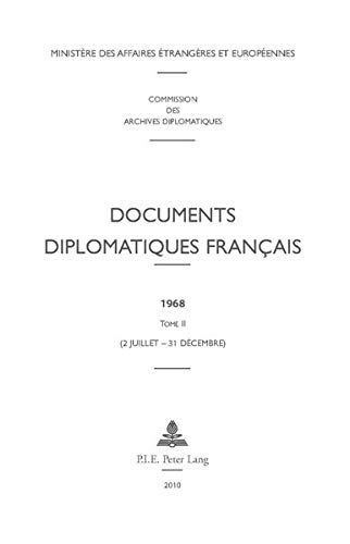 Documents Diplomatiques FranÃ§Ais