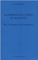 De Immortalitate Animae Of Augustine: Text, Translation And Commentary