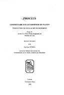 Commentaire sur le Parmenide de Platon