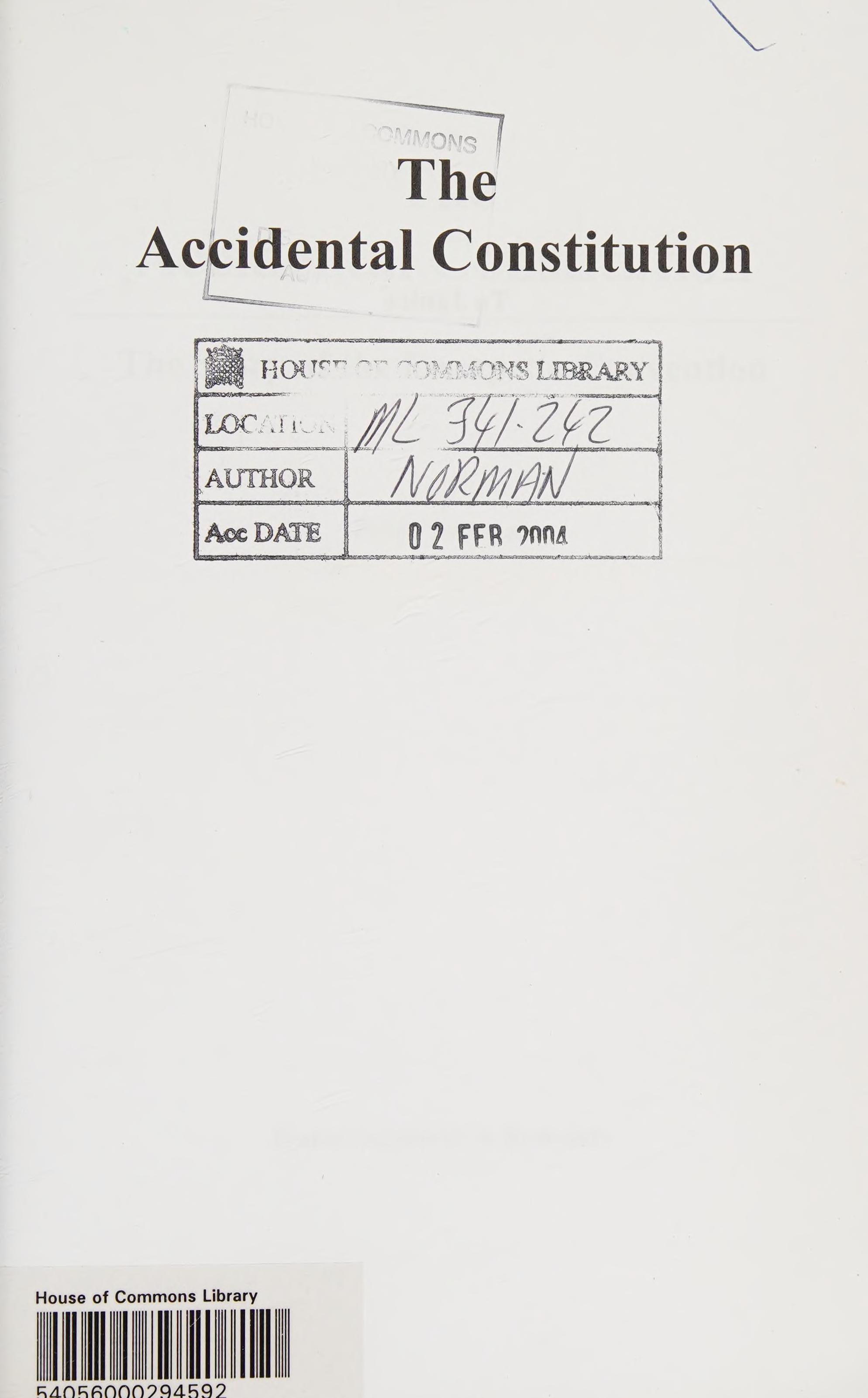 The accidental constitution