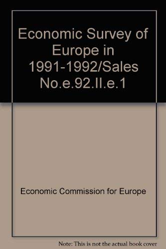 Econ Survey Europe 1991-92