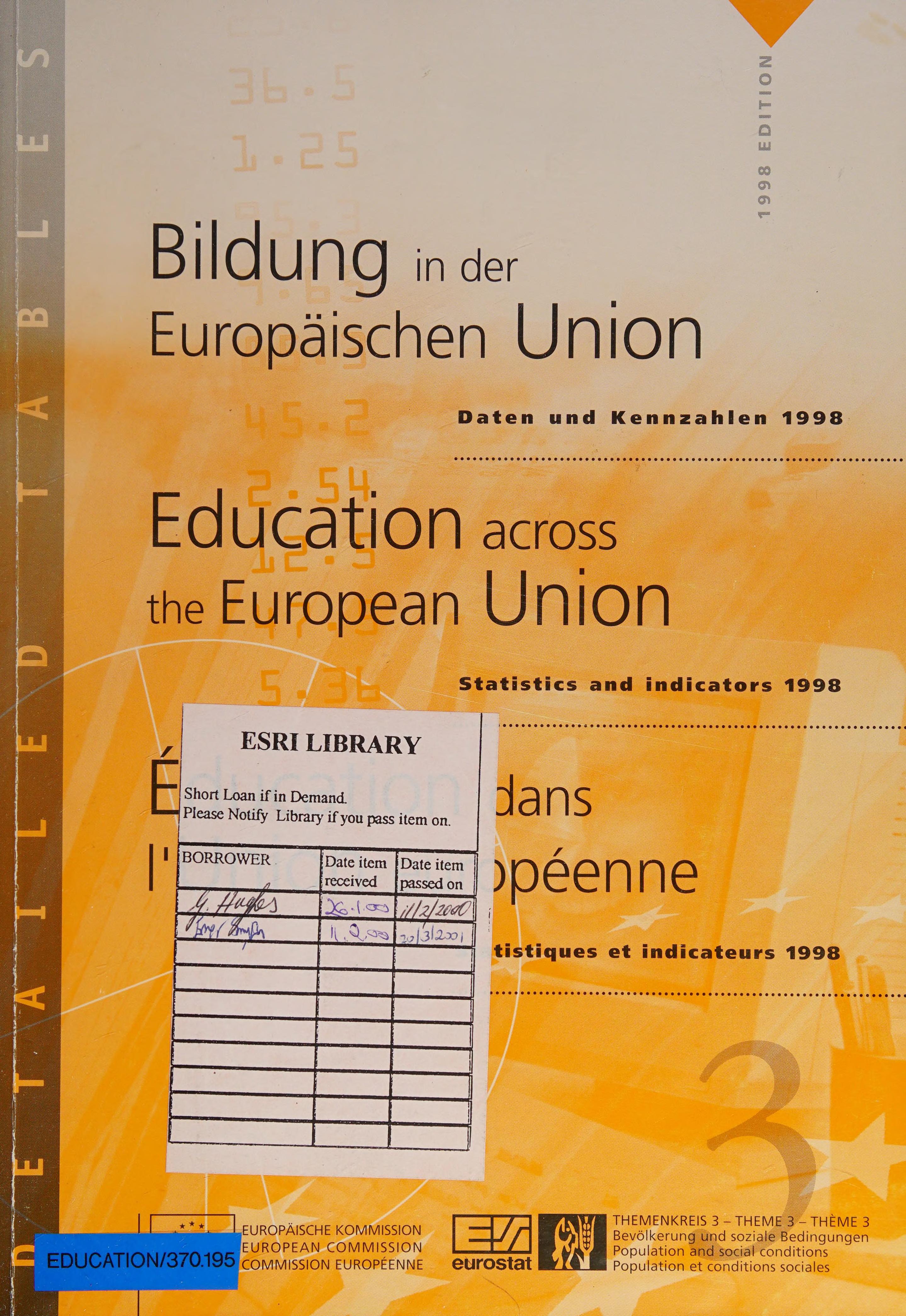 Ec Education Across the Eu Stats