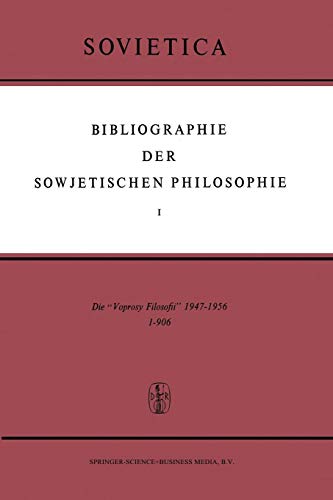 Bibliographie Der Sowjetischen Philosophie