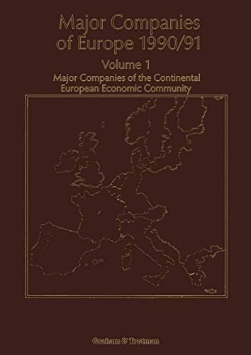 Major Companies Of Europe 1990/91