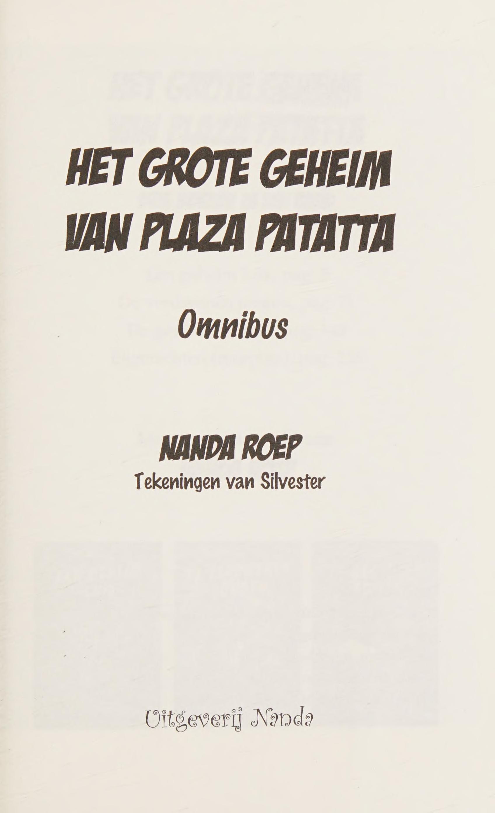 Het Grote Geheim van Plaza Patatta