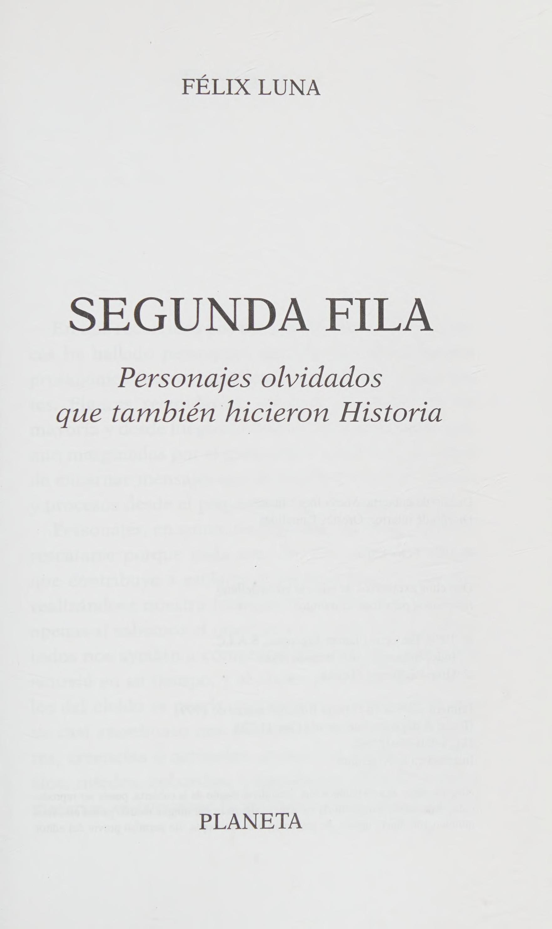 Segunda Fila