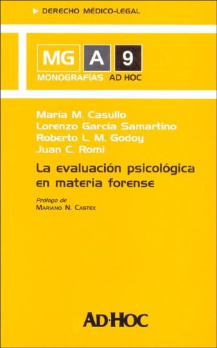 La Evaluacion Psicologica En Materia Forense