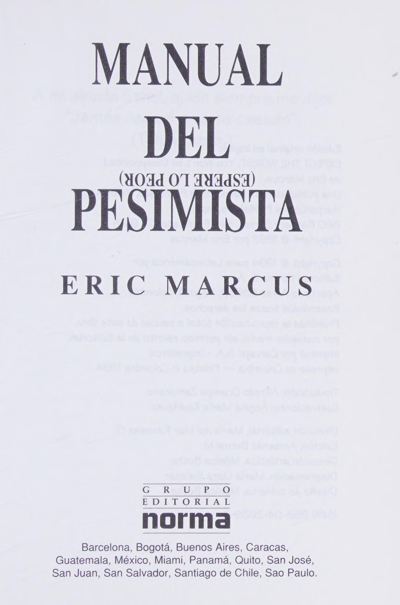 Manual del Pesimista