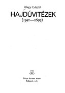 Hajdúvitézek, 1591-1699