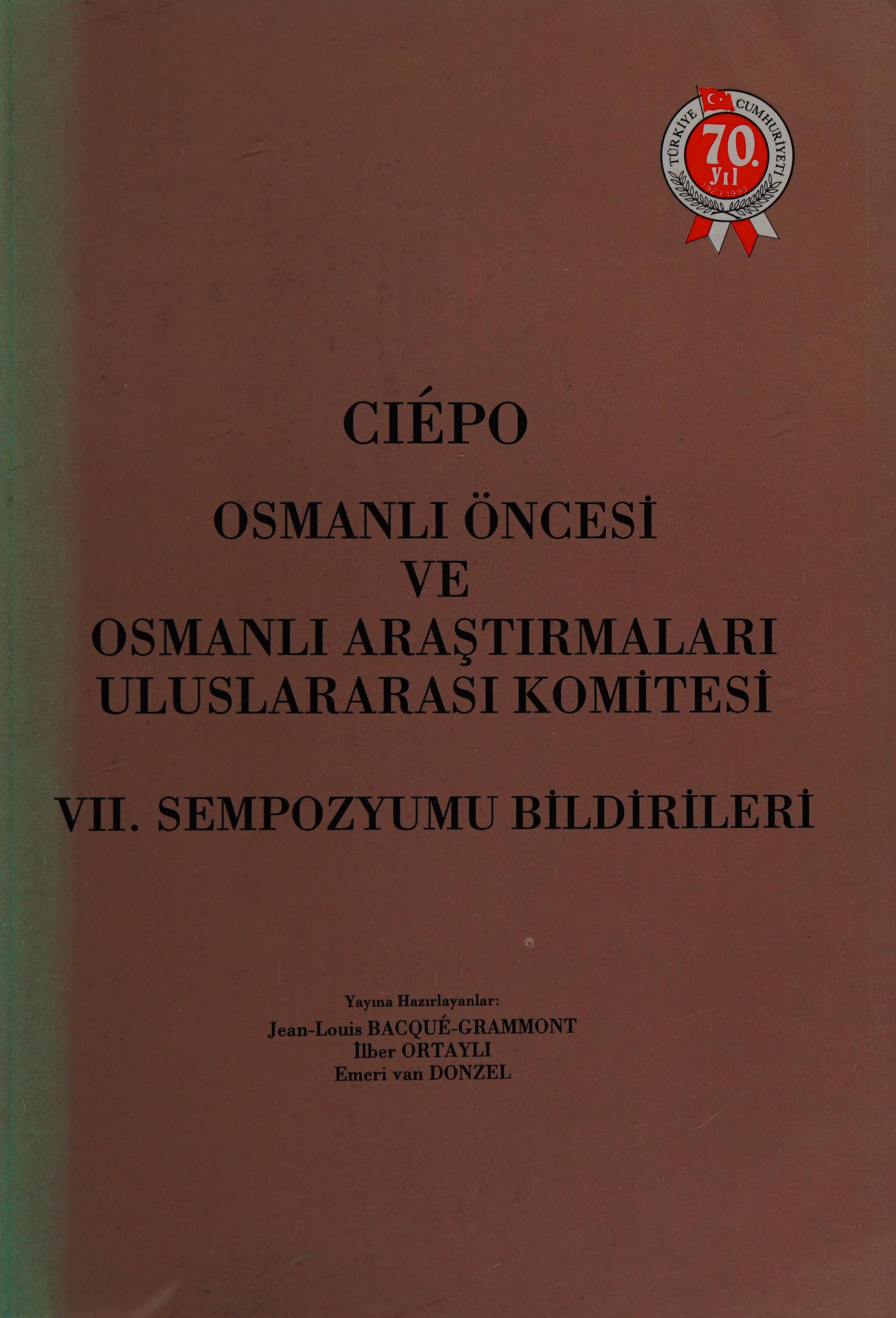 CiÉpo ComitÉ International D'Études PrÉ-Ottomanes Et Ottomanes