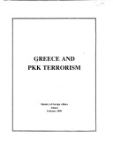 Greece and Pkk Terrorism