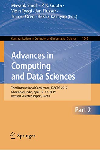 Advances in Computing and Data Sciences