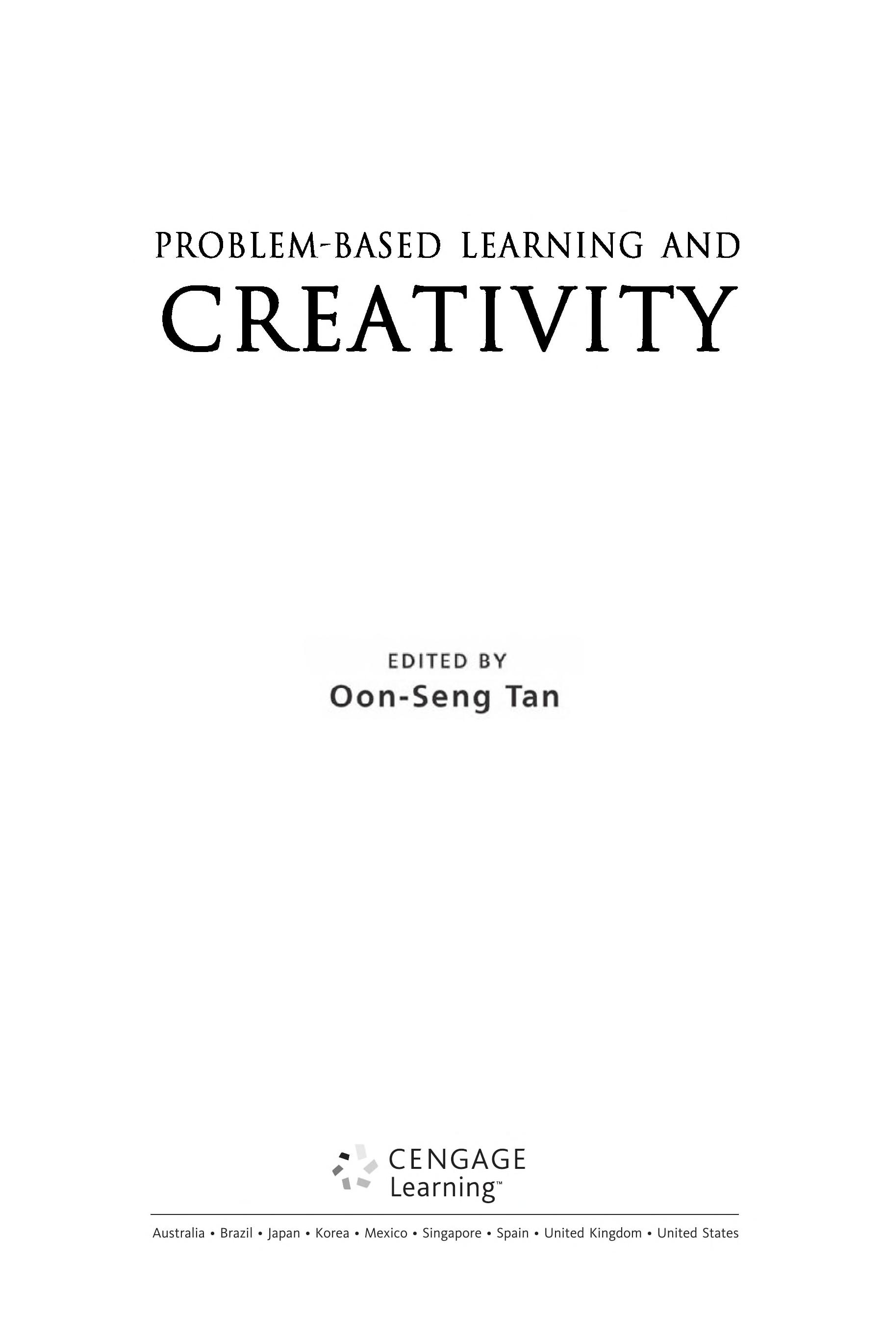 Problem-Based Learning And Creativity