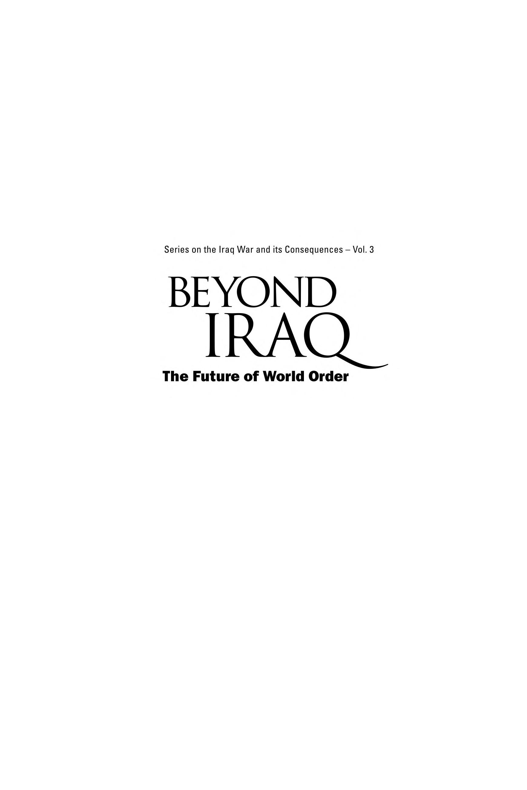 Beyond Iraq